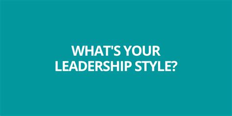Whats Your Leadership Style Infographic Justin T Farrell