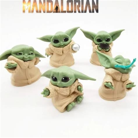 Jual U1v0 Star Wars Baby Yoda Action Figure Mandalorian Set 5 Pcs Isi