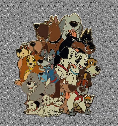 Disney Dogs Jumbo Pin All Of The Disney Dogs Disney Auctions Pin