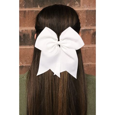 Maroon Cheer Bow For Girls Large Hair Bows With Clip Holder Ribbon