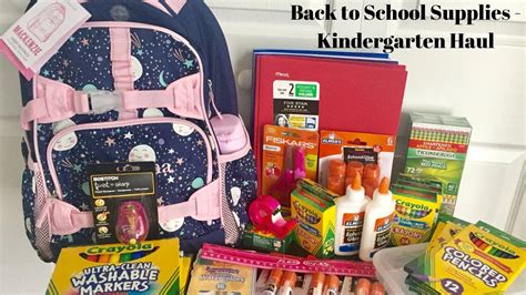 Back To School Kindergarten School Supplies Youtube