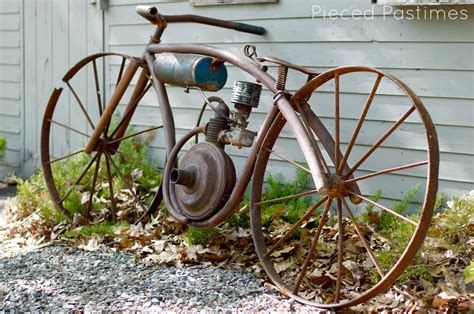 Pieced Pastimes Board Track Racer Yard Art