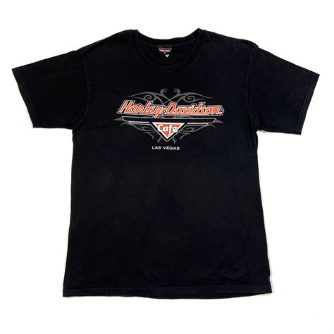 Harley Davidson Las Vegas Usa T Shirt Black T Shirts Tmc Vintage