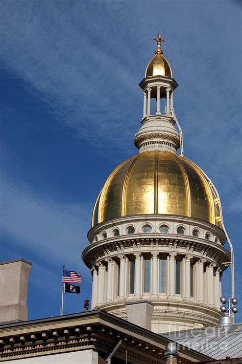 Gold Dome Of The New Jersey State Capitol Photograph By Anthony Totah