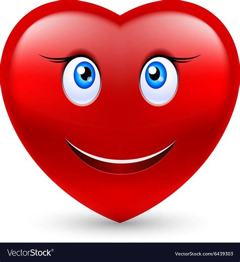Cartoon Smiling Female Heart On White Background Download A Free Preview Or High Quality Adobe