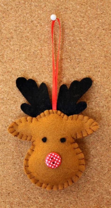 Cute Christmas Felt Ornaments Christmas Ideas Pinterest Reindeer