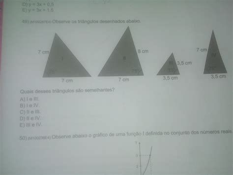 Os Triângulos Representados Abaixo Foram Desenhados Por Alguns Estudantes