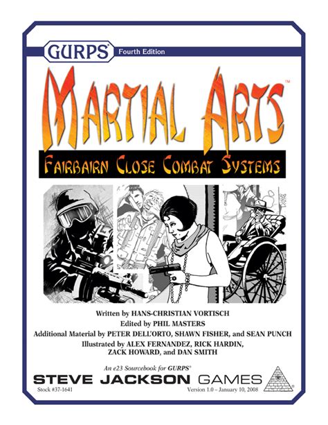 Gurps Martial Arts Fairbairn Close Combat Systems