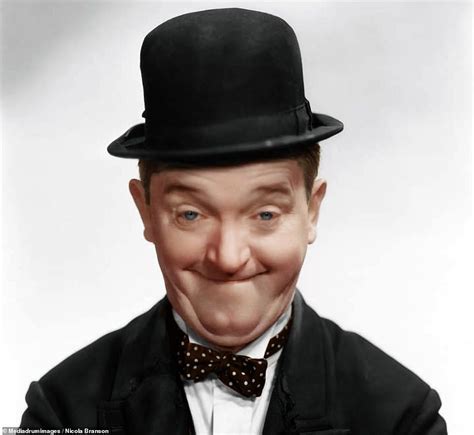 Colorized Images Of Stan Laurel And Oliver Hardy Released Before Film