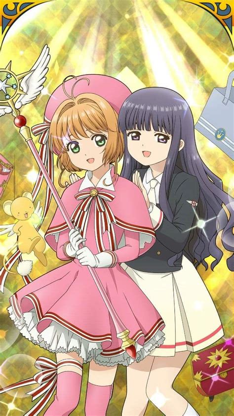 Sakura Y Tomoyo Cardcaptorsakura Clearcardhen Anime Hoa Anh đào