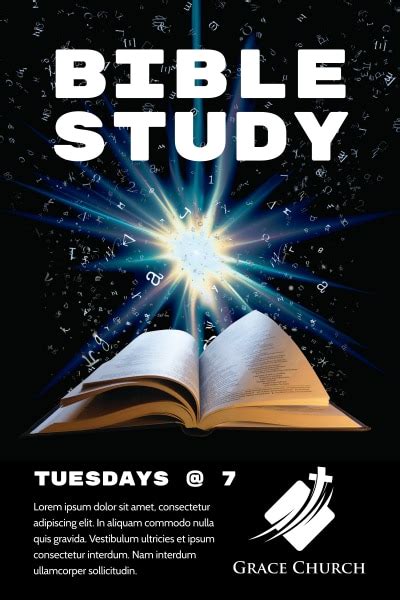 Bible Study Poster Templates Mycreativeshop