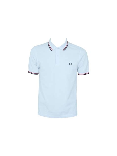 Fred Perry Slim Fit Twin Tipped Polo In White Shop Fred Perry At Northern Threads