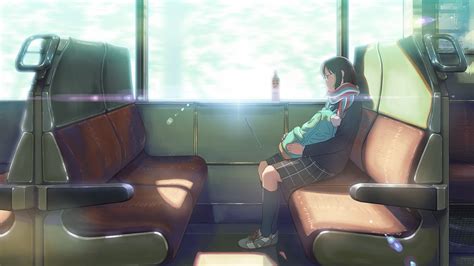 Wallpaper Anime Girls Car Sleeping Vehicle Train Original