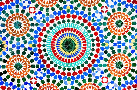 12100758 Colorful Moroccan Mosaic Wall As A Background Stock Photo