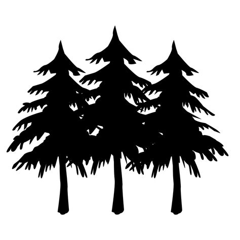 Free Pine Tree Silhouette Eps Illustrator  Psd Png Svg