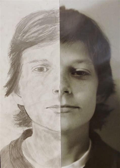 The Calvert Canvas Adventures In Middle School Art Split Portraits