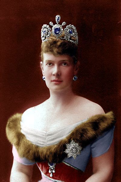 Maria Pavlova And Her Original Sapphire Tiara Before She Turned It Into A Kokoshnik Royal