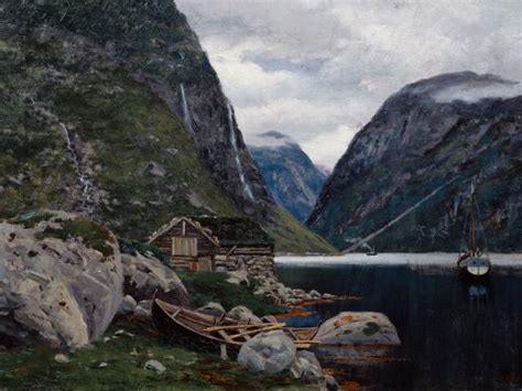 Fjord Landscape 1899 Giclee Print Oda Krohg