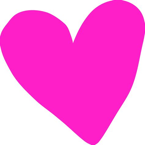 Free Simple Pink Heart 16416386 Png With Transparent Background