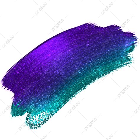 Glitter Brush Stroke White Transparent Green And Purple Glitter Brush