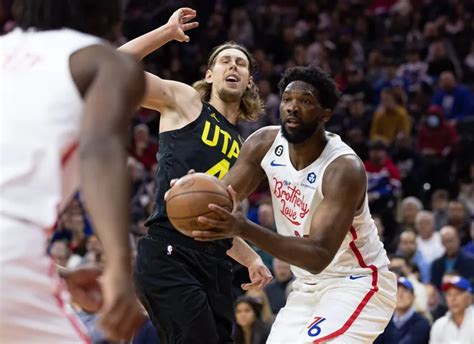 Joel Embiids Career High 59 Points Lift Sixers To 105 98 Victory Over Utah Jazz Onmyway