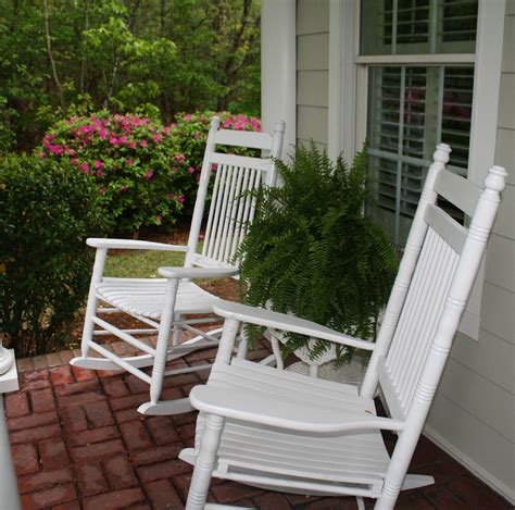 Cracker Barrel White Rocking Chairsboston Fernsfront Porch Teak