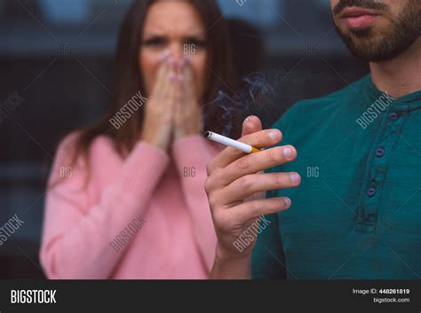 passive smoking man image and photo free trial bigstock