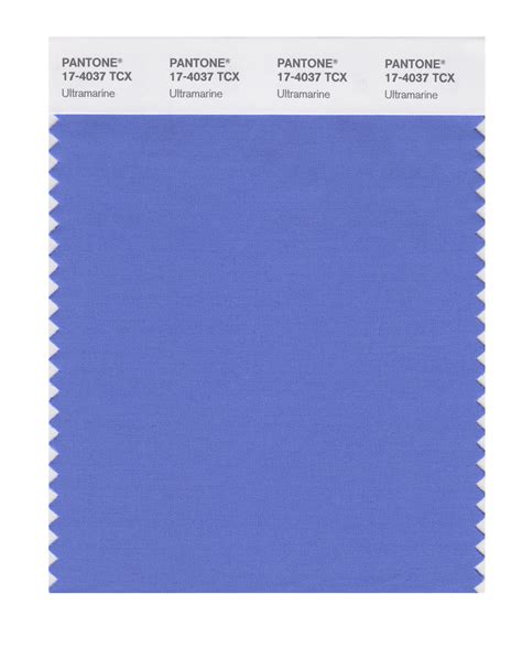 Pantone Smart Color Swatch Card 17 4037 Tcx Ultramarine Columbia Omni