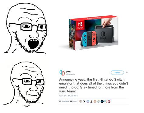 Nintendo Switch Emulation Is Wrong Soy Boy Face Soyjak Know