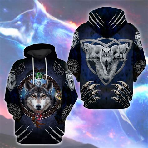 Limited Edition 3d Wolf Hoodie 5450a Wow Clothes
