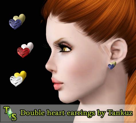 Sep 29, 2020 by artvitalex | featured artist. Tankuz Sims 3 Blog: Double heart earrings