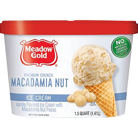 Macadamia Nut Ice Cream 15 Quart Meadow Gold Dairy