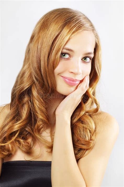Beautiful Girl With Long Wavy Hair Stock Photo Image Of Gorgeous