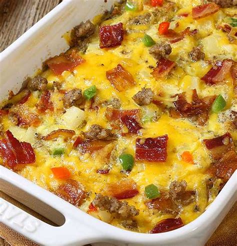 Sausage Bacon And Eggs Breakfast Casserole Whats For Supper