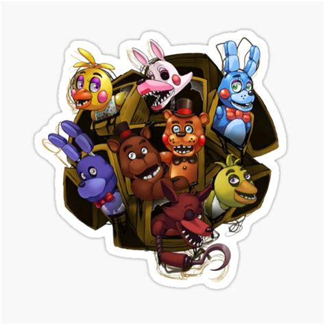 Five Nights At Freddys Sticker By Looji Ubicaciondepersonascdmxgobmx