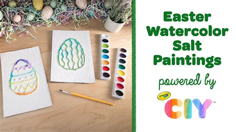 Easter Watercolor Salt Paintings Diy Easter Decorations Crayola Ciy