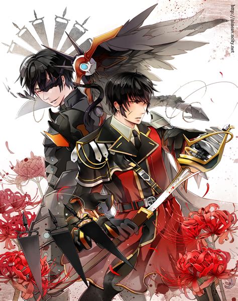 Safebooru 2boys Arisu Nine Avenue Armor Black Hair Edan Elsword