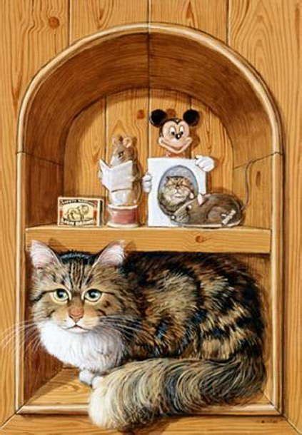 Cats And Mice Colin Birchall Кошачьи картины Иллюстрации кот