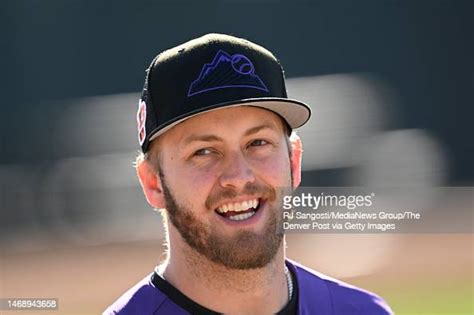 Colorado Rockies Relief Pitcher Lucas Gilbreath Smiles While Talking