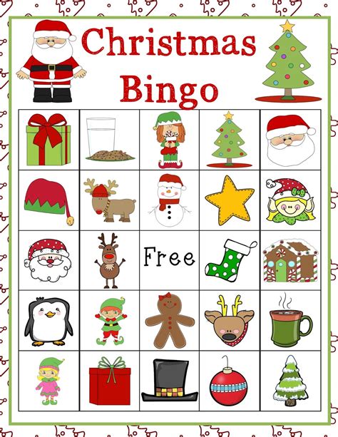 Christmas Bingo Game Free Printable Tiptyrepneuaprotektory