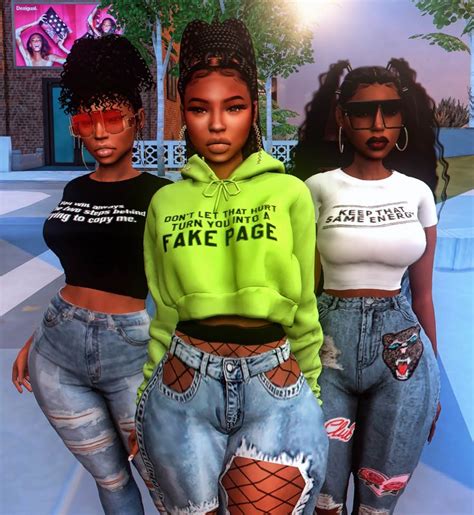 Proud Black Simmer Sims Mods Sims Sims 4 Body Mods