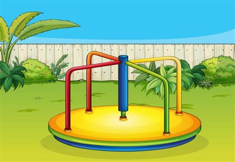 Playground Clipart Slide Swing Merry Go Round Site Stockphoto Com 10