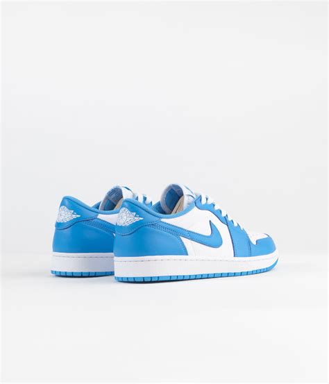 Nike Sb X Air Jordan 1 Low Unc Shoes Dark Powder Blue Dark Powder