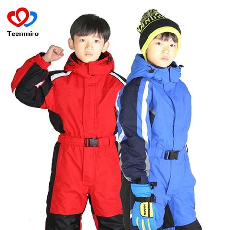 Buy Winter Boys Girls Clothes Set Ski Suit Windproof