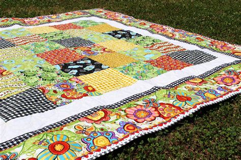 Jennifer Jangles Blog Picnic Blanket With BugaPalooza Fabric