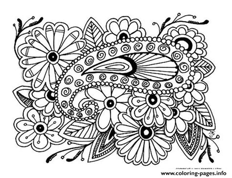 Zen Anti Stress Adult Difficult 16 Coloring Page Printable