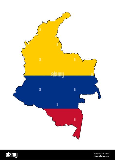 Outline Map Colombia Cut Out Stock Images And Pictures Alamy