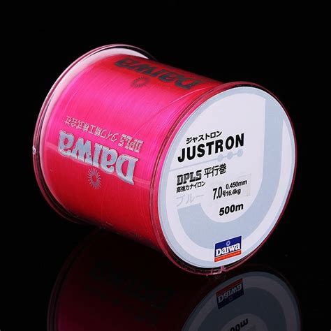 500m Super Strong Justron Nylon Fishing Line 2lb 40lb 7 Colors Japan