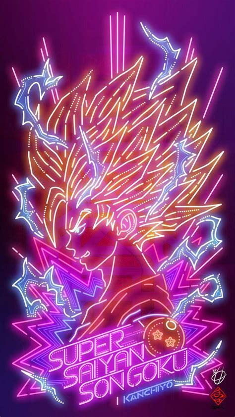 Neon Goku Wallpapers Top Free Neon Goku Backgrounds Wallpaperaccess