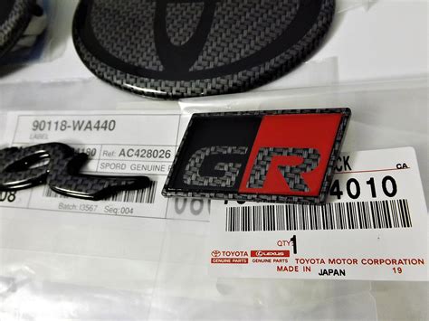 Toyota Supra Gr Custom Carbon Fiber Emblem Set 2020 2021 A90 Etsy